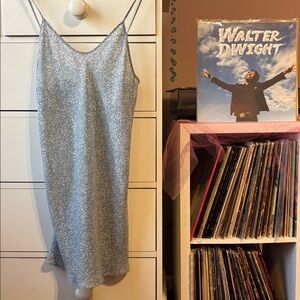 Vintage 90’s y2k Floral Printed Mini Slip Dress Ditsy Blue Country M S USA Cute